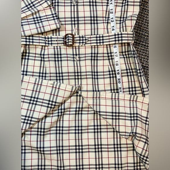 Burberry Nova Check BELTED Button Down Shirt Dress🔥NEW🔥Womens SM/Youth XL (12) - Picture 13 of 17